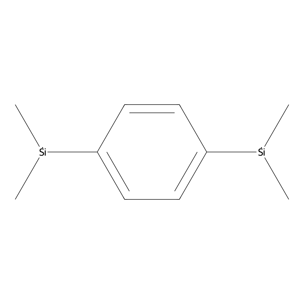1,4-Phenylenebis(dimethylsilane) molecular structure, CAS 2488-01-9