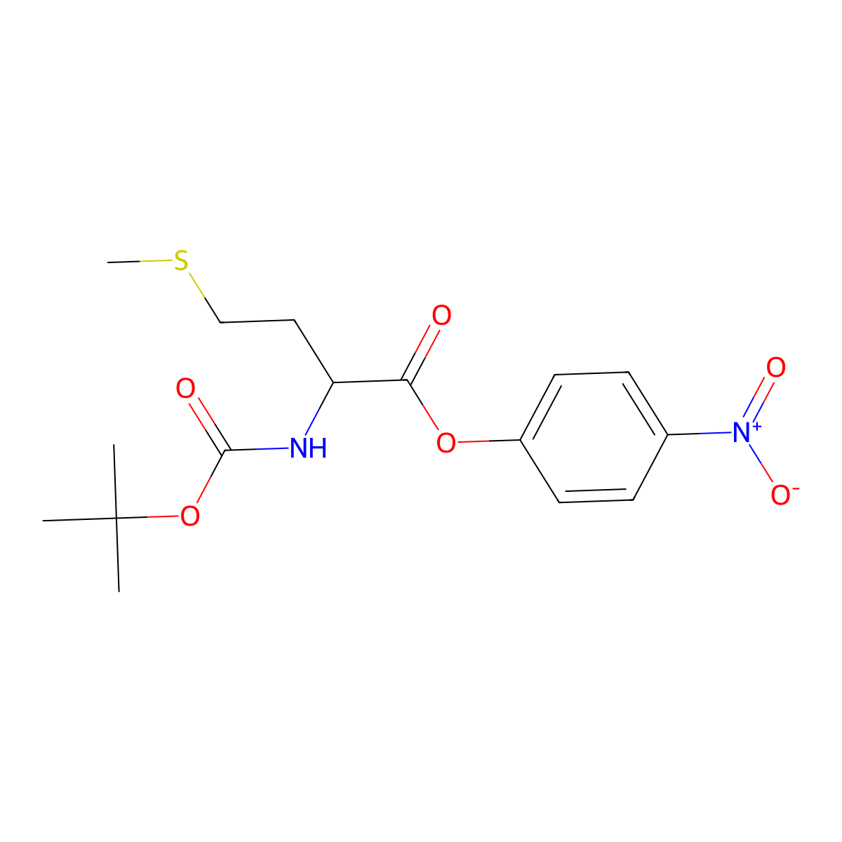 Boc-Met-ONp molecular structure, CAS 2488-18-8