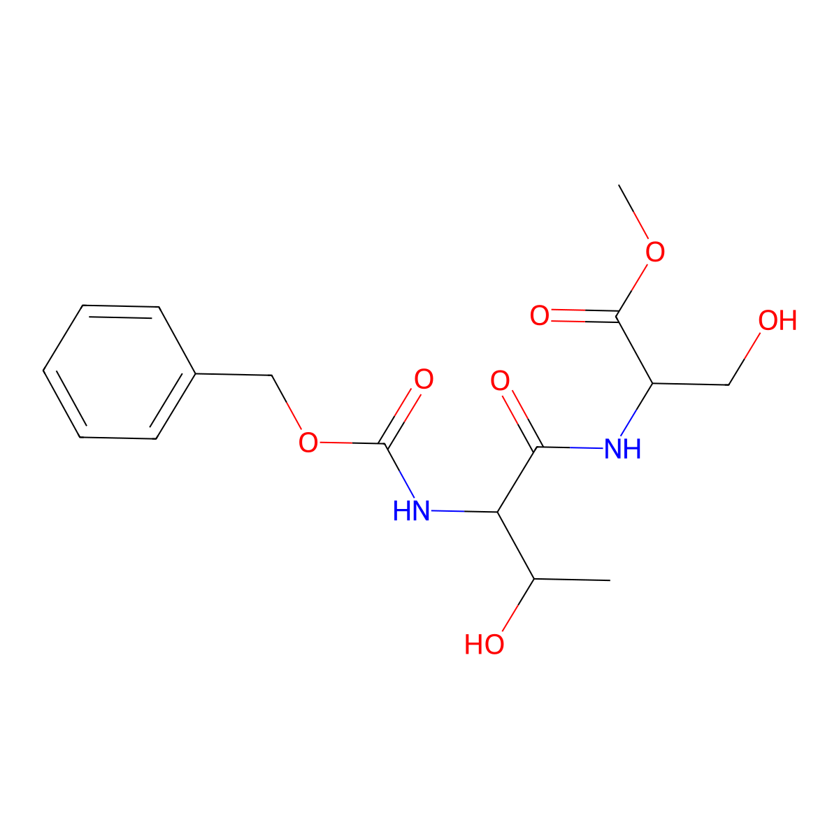 Z-Thr-ser-ome molecular structure, CAS 2488-24-6