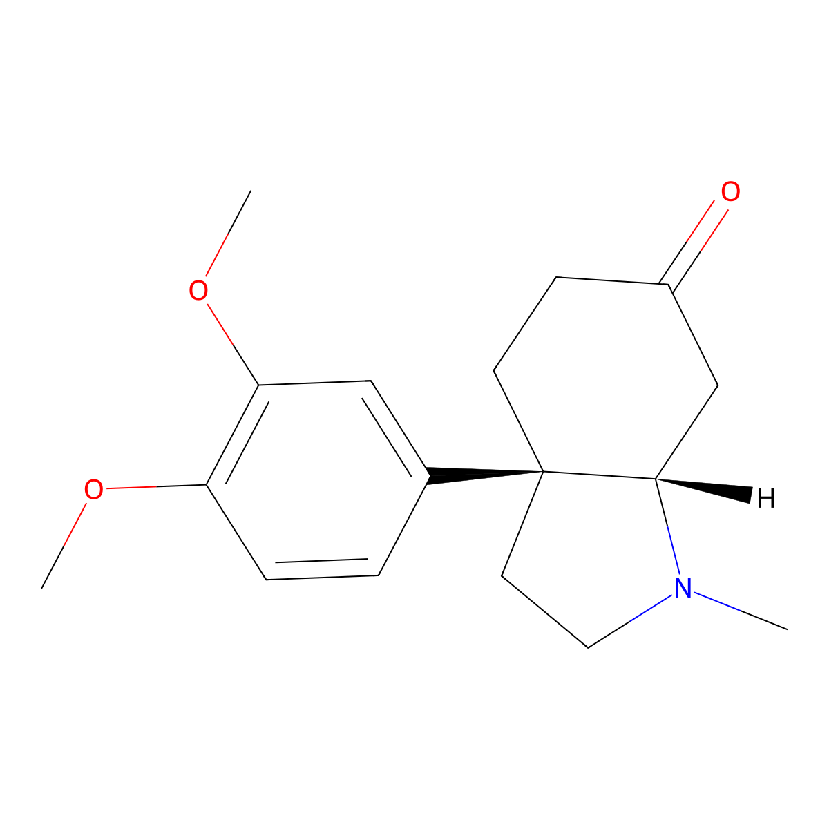 Mesembrine molecular structure, CAS 24880-43-1