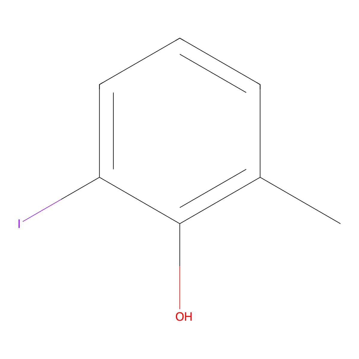 2-Iodo-6-methylphenol molecular structure, CAS 24885-45-8