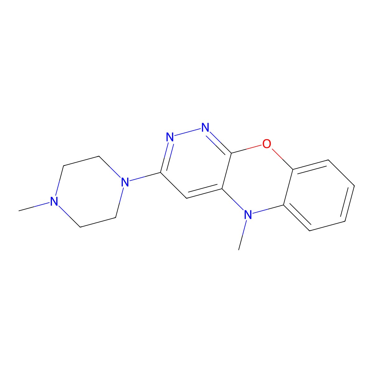 Pipofezine molecular structure, CAS 24886-52-0