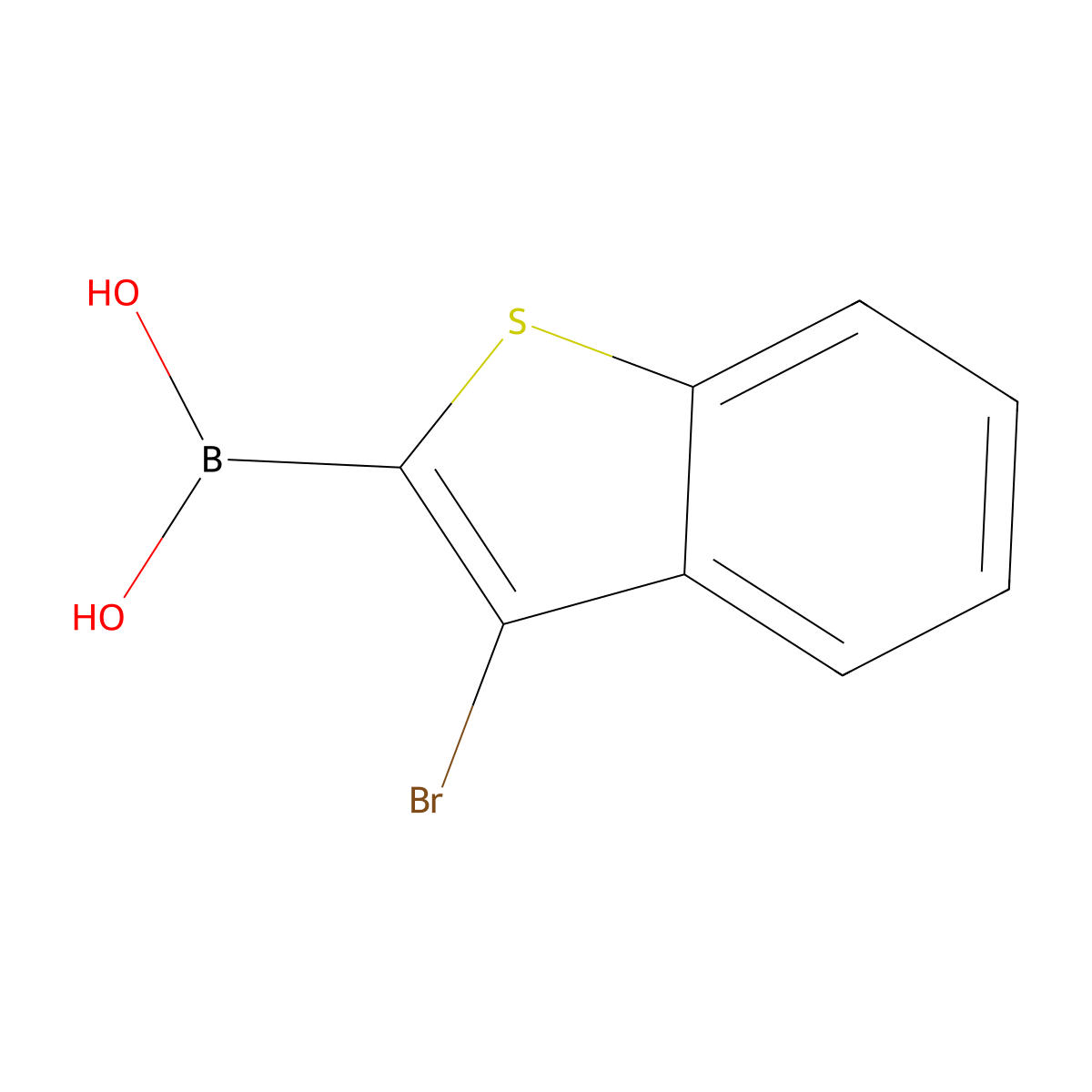 (3-Bromobenzo[b]thiophen-2-yl)boronic acid molecular structure, CAS 2488711-83-5