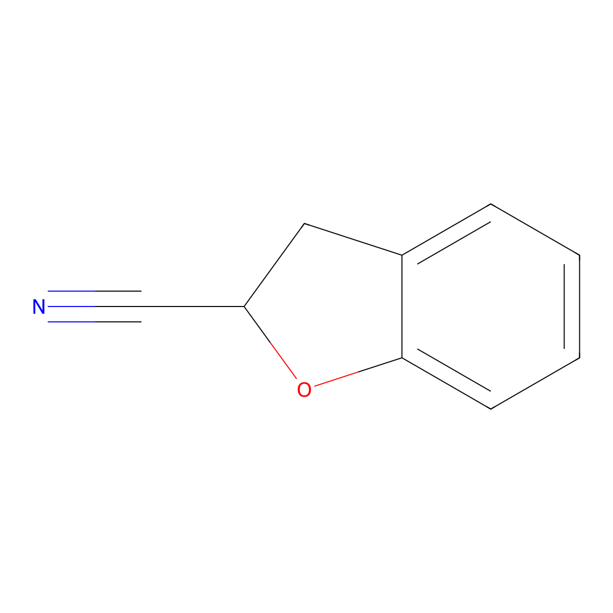 2,3-Dihydro-2-benzofurancarbonitrile molecular structure, CAS 24889-97-2