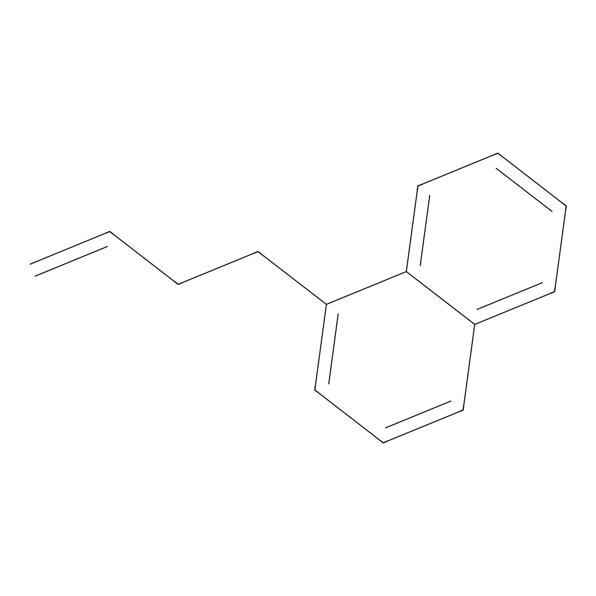 1-But-3-enylnaphthalene molecular structure, CAS 2489-88-5
