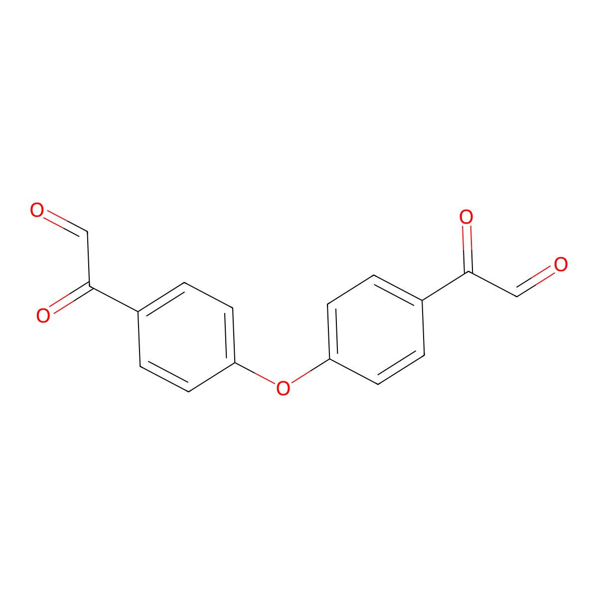 2,2'-(Oxydibenzene-4,1-diyl)bis(oxoacetaldehyde) molecular structure, CAS 2489-92-1
