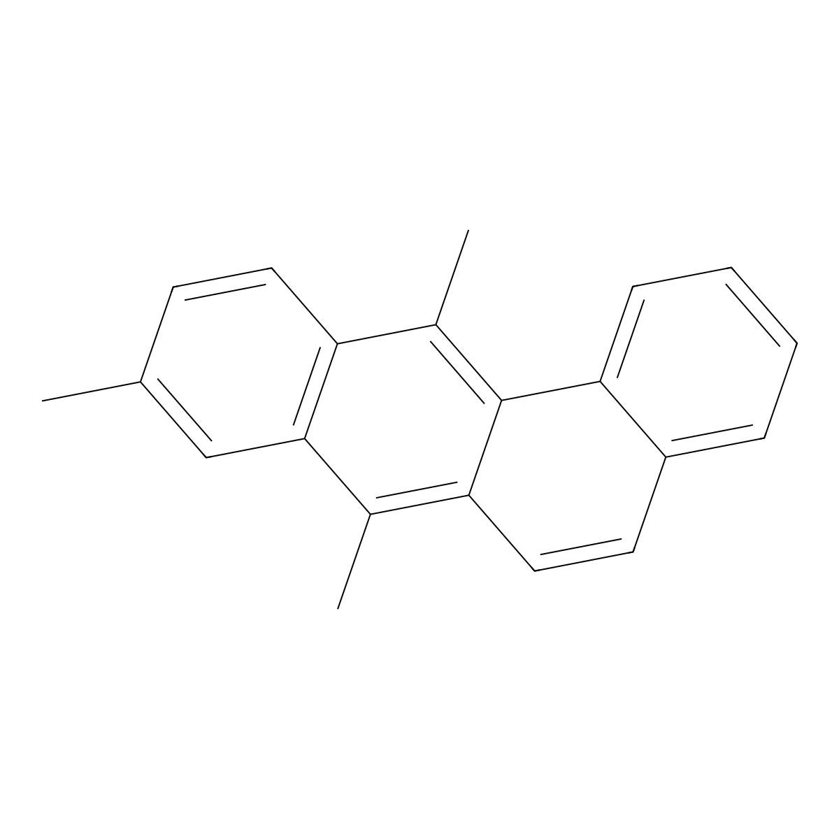 Benz(a)anthracene, 7,9,12-trimethyl- molecular structure, CAS 24891-41-6