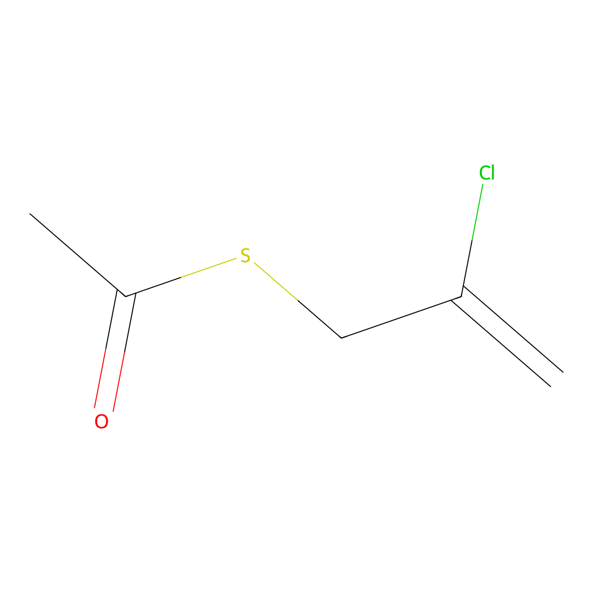 S-(2-Chloroallyl)Thioacetate molecular structure, CAS 24891-77-8