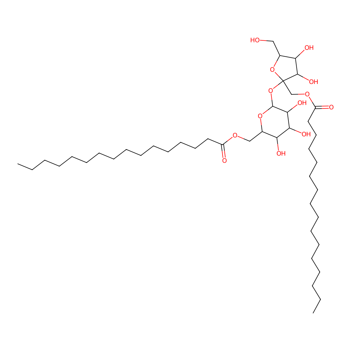 Sucrose, 6',1-dipalmitate molecular structure, CAS 248917-86-4
