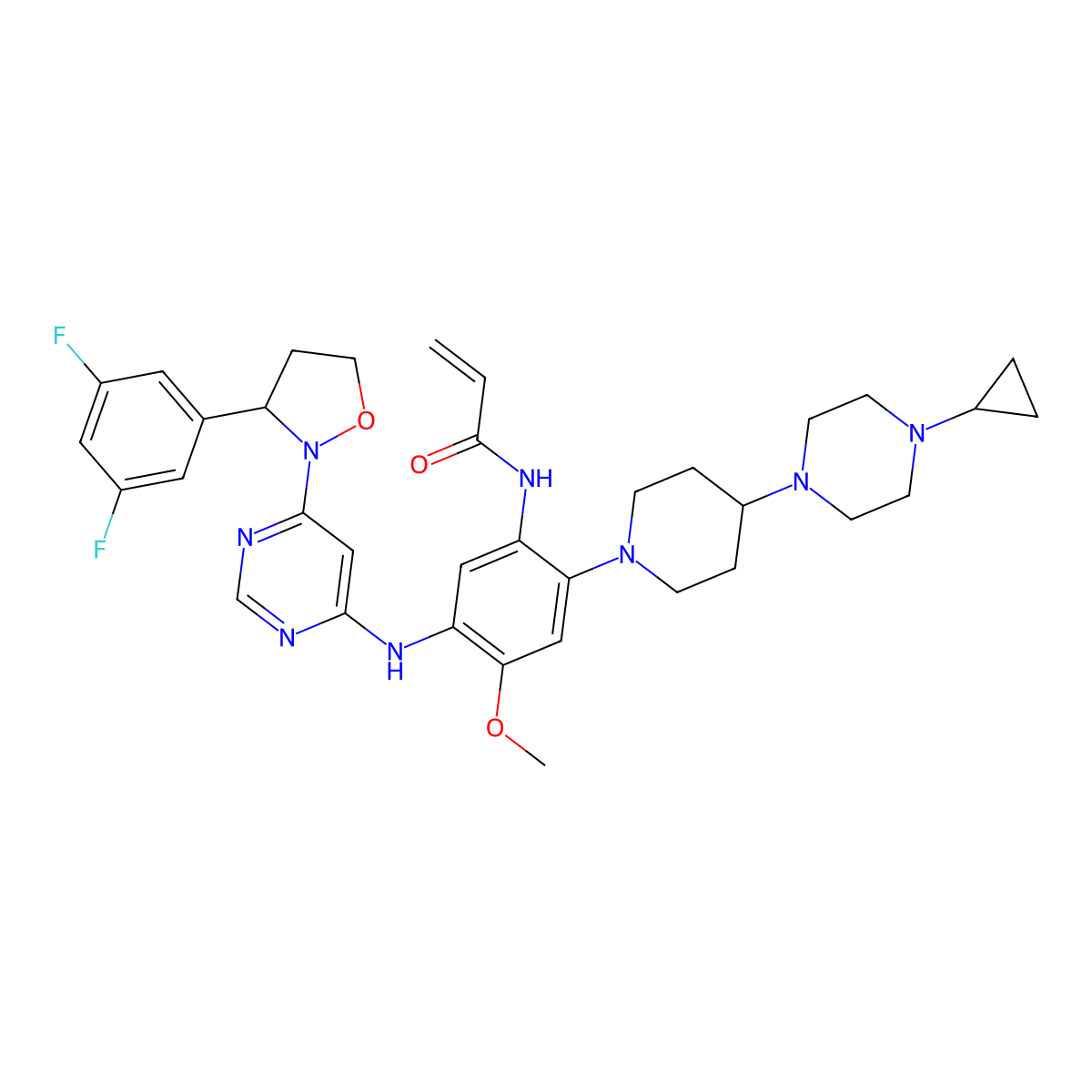Enozertinib molecular structure, CAS 2489185-38-6