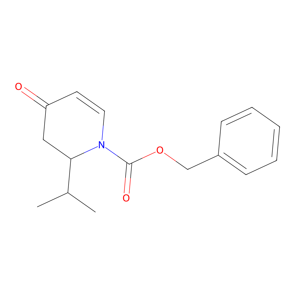 benzyl 2-isopropyl-4-oxo-3,4-dihydropyridine-1(2H)-carboxylate molecular structure, CAS 248919-73-5