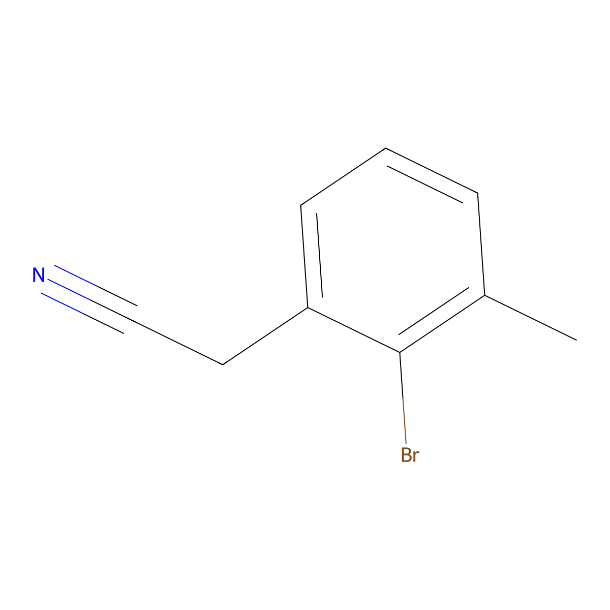 2-(2-Bromo-3-methylphenyl)acetonitrile molecular structure, CAS 248920-09-4