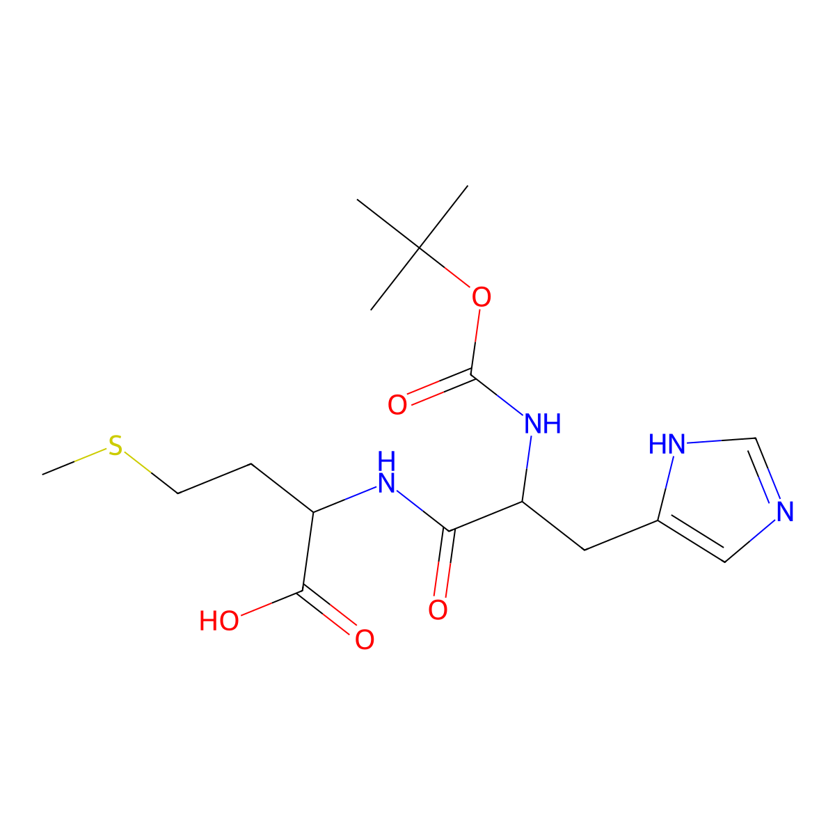 Boc-His-Met-OH molecular structure, CAS 248921-84-8