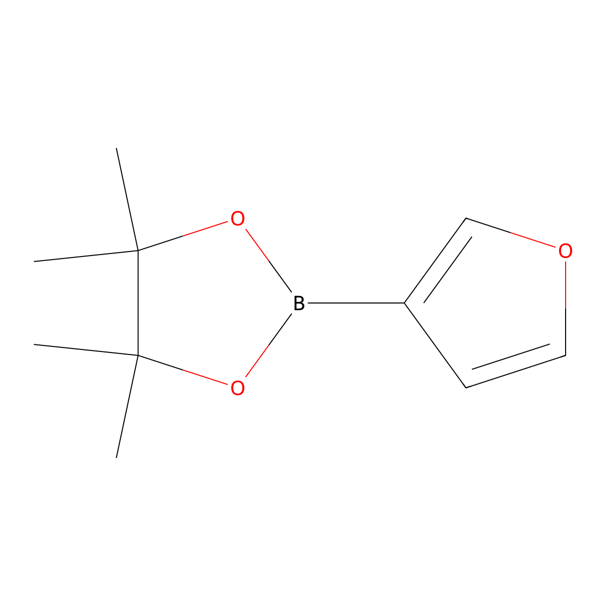 2-(Furan-3-yl)-4,4,5,5-tetramethyl-1,3,2-dioxaborolane molecular structure, CAS 248924-59-6