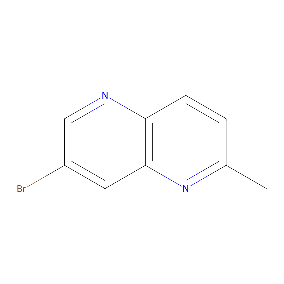 7-Bromo-2-methyl-1,5-naphthyridine molecular structure, CAS 2489240-15-3