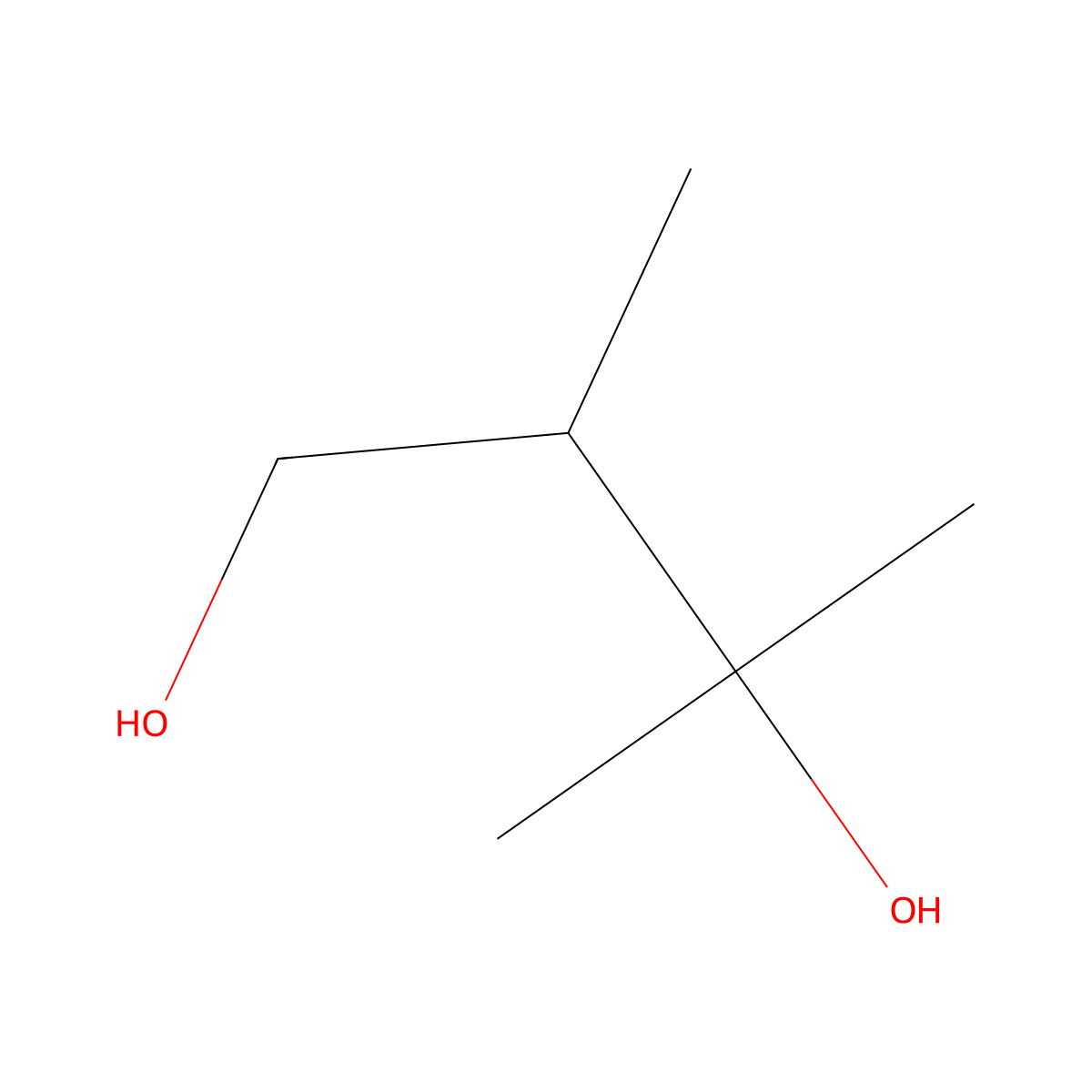 2,3-Dimethylbutane-1,3-diol molecular structure, CAS 24893-35-4