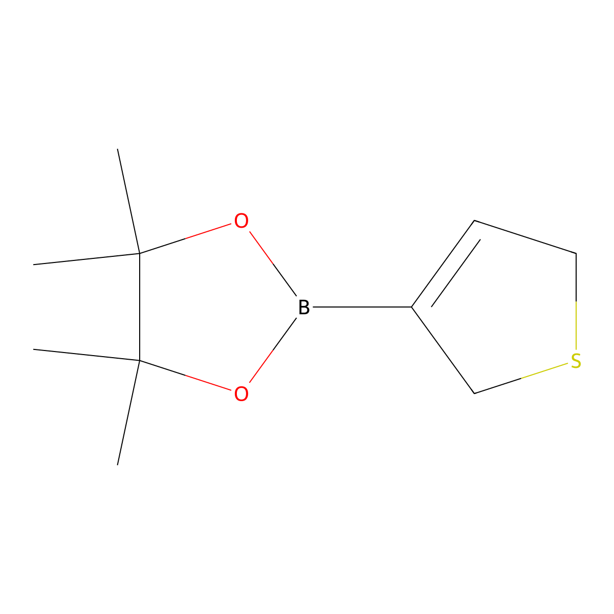 2-(2,5-Dihydrothiophen-3-yl)-4,4,5,5-tetramethyl-1,3,2-dioxaborolane molecular structure, CAS 2489456-32-6