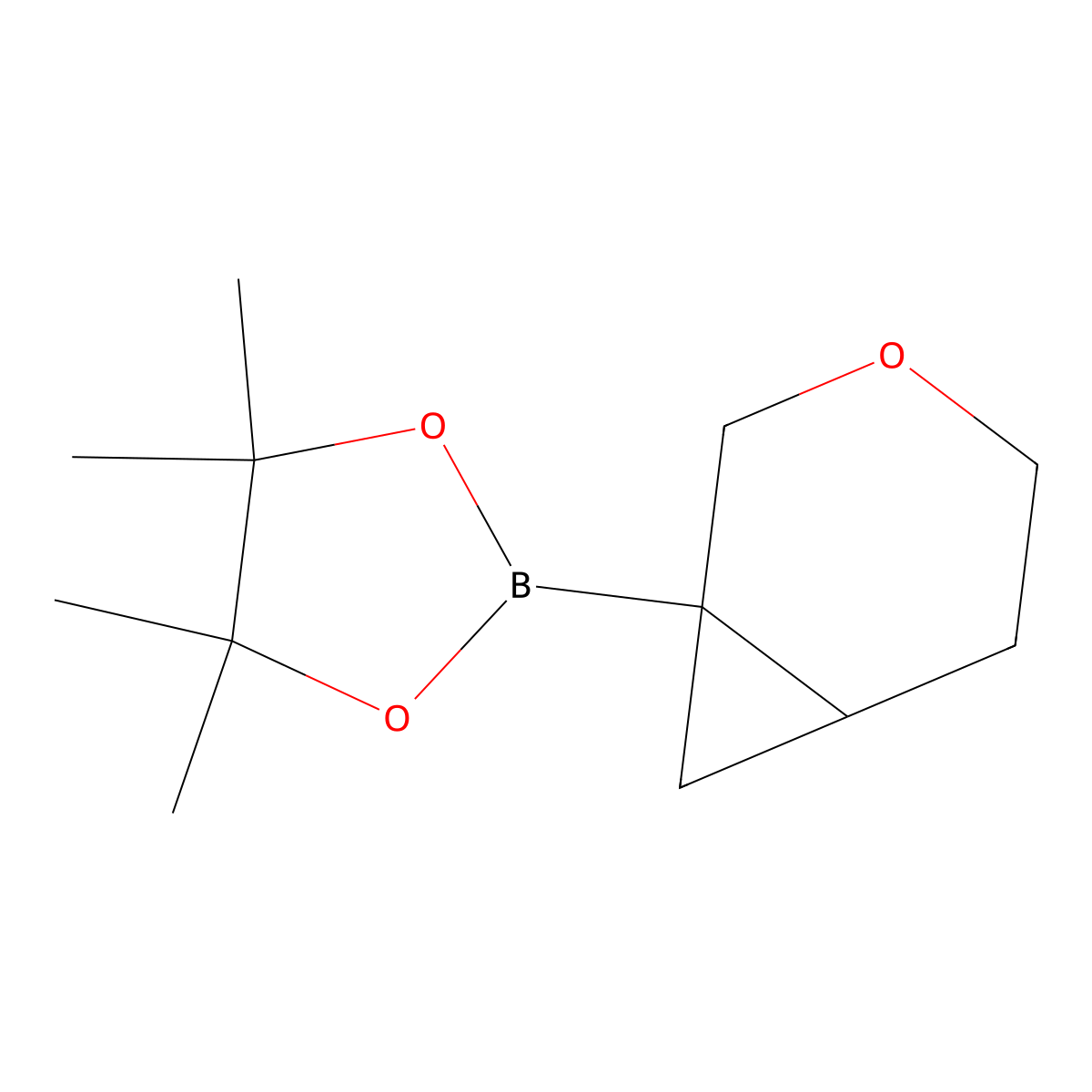 4,4,5,5-Tetramethyl-2-(3-oxabicyclo(4.1.0)heptan-1-yl)-1,3,2-dioxaborolane molecular structure, CAS 2489456-37-1