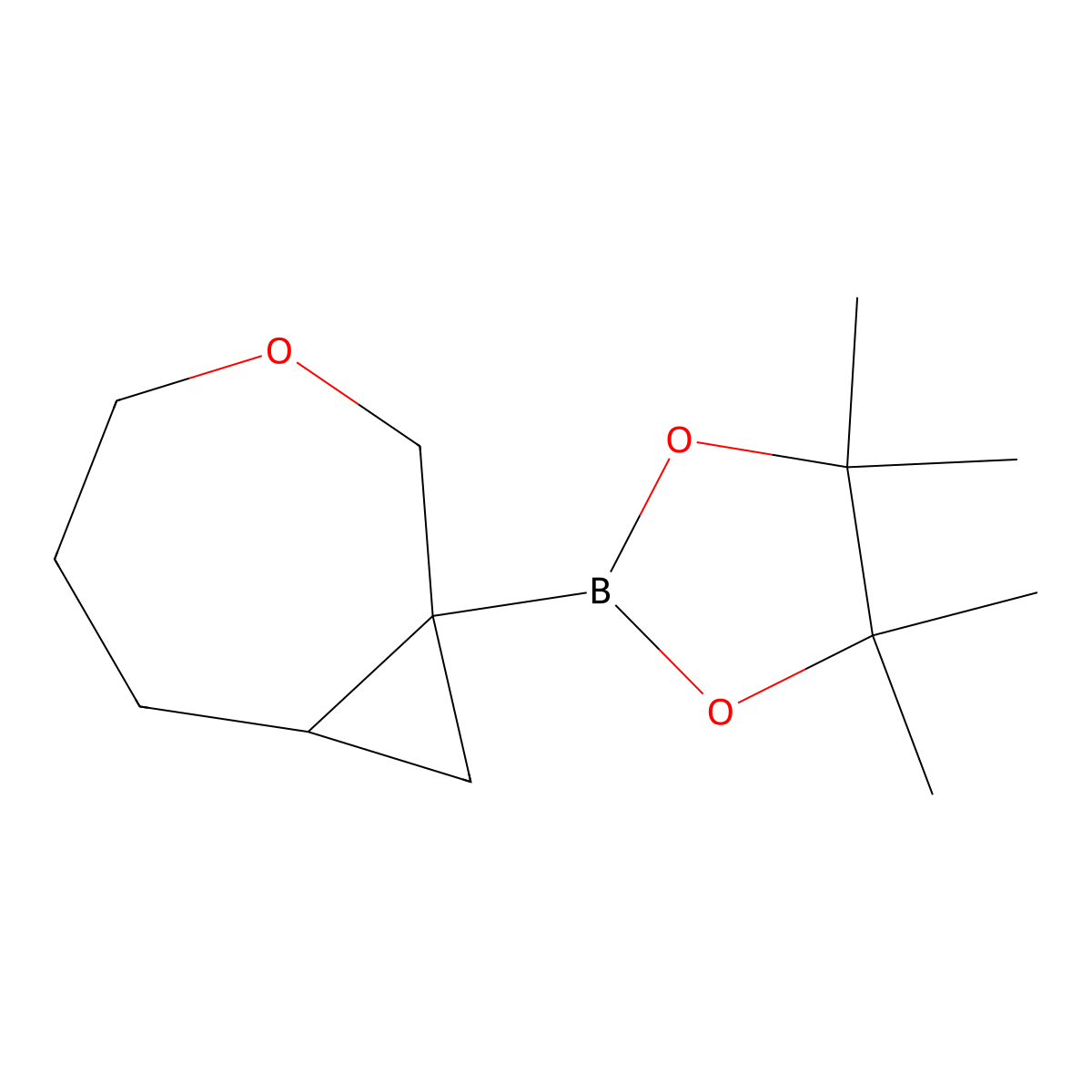 4,4,5,5-Tetramethyl-2-{3-oxabicyclo[5.1.0]octan-1-yl}-1,3,2-dioxaborolane molecular structure, CAS 2489456-39-3