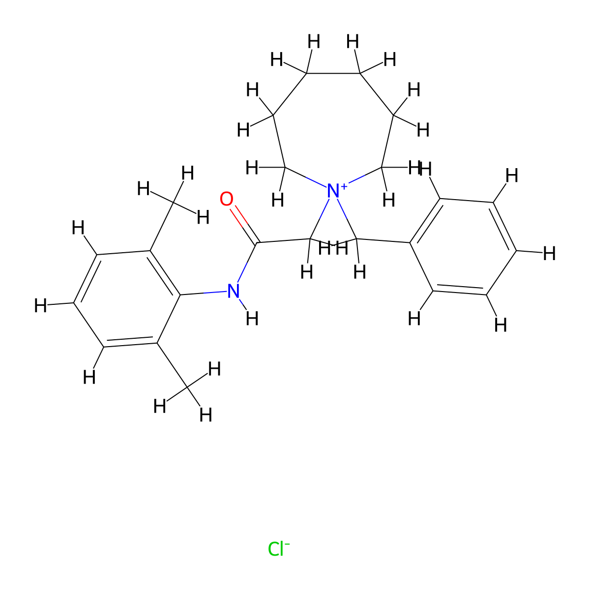 Taplucainium Chloride molecular structure, CAS 2489565-37-7