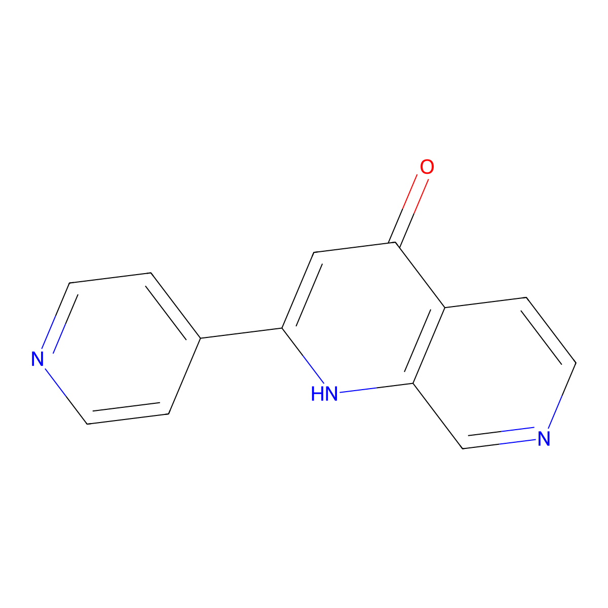 2-(Pyridin-4-YL)-1,7-naphthyridin-4-OL molecular structure, CAS 2489629-99-2