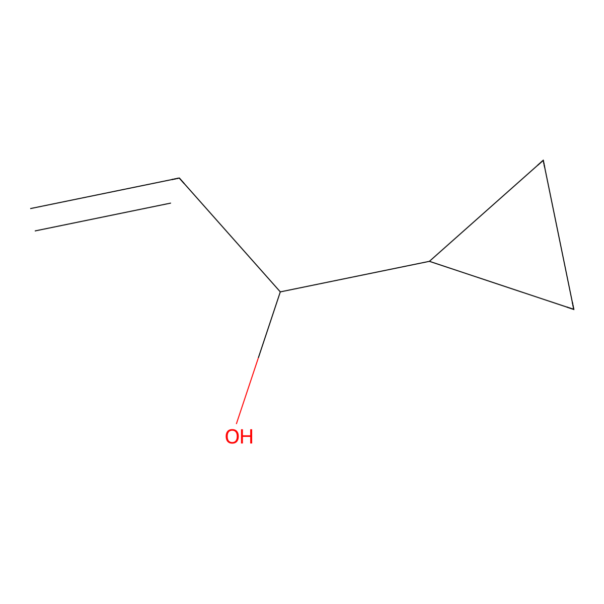 1-Cyclopropylprop-2-en-1-ol molecular structure, CAS 24897-34-5