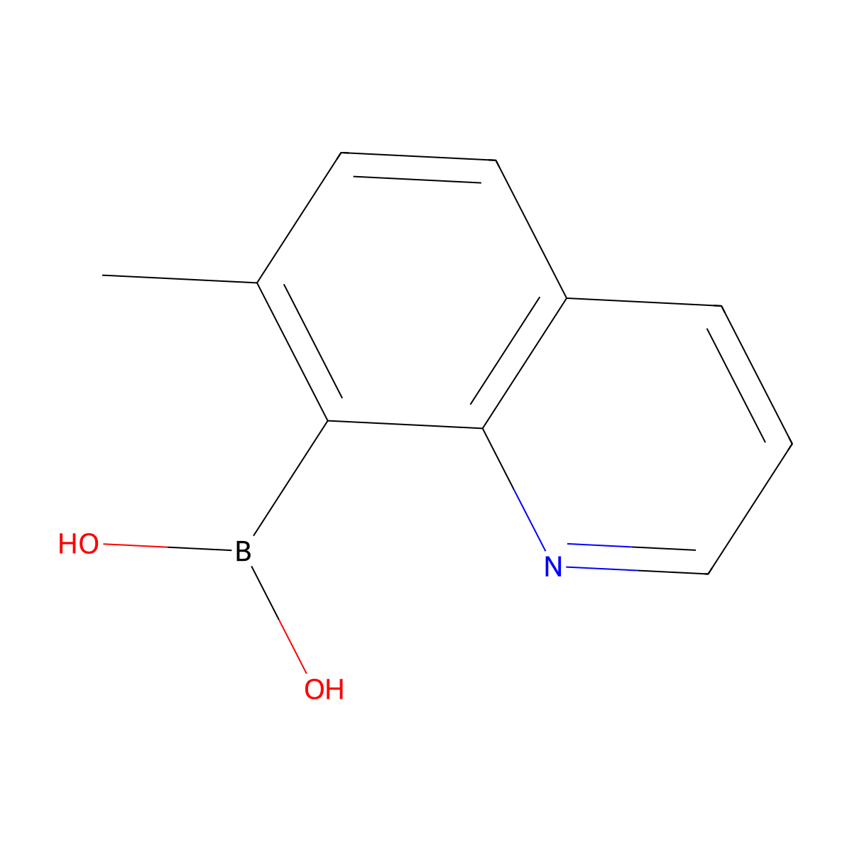 (7-Methylquinolin-8-yl)boronic acid molecular structure, CAS 2489790-77-2