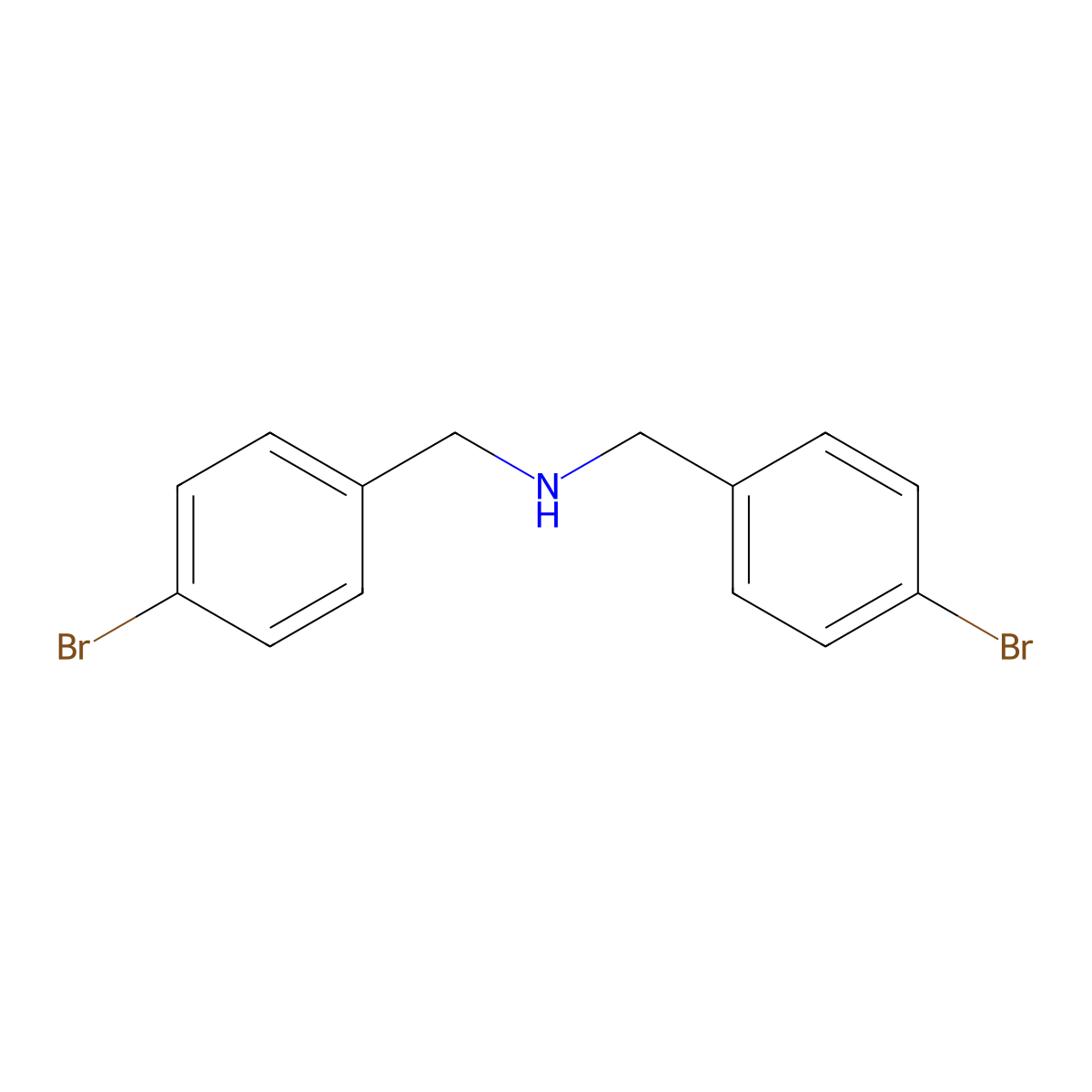 N,N-Bis(4-bromobenzyl)amine molecular structure, CAS 24898-17-7