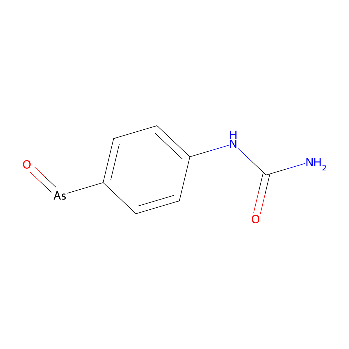 Arsine, 4-carbamidophenyloxo- molecular structure, CAS 2490-89-3