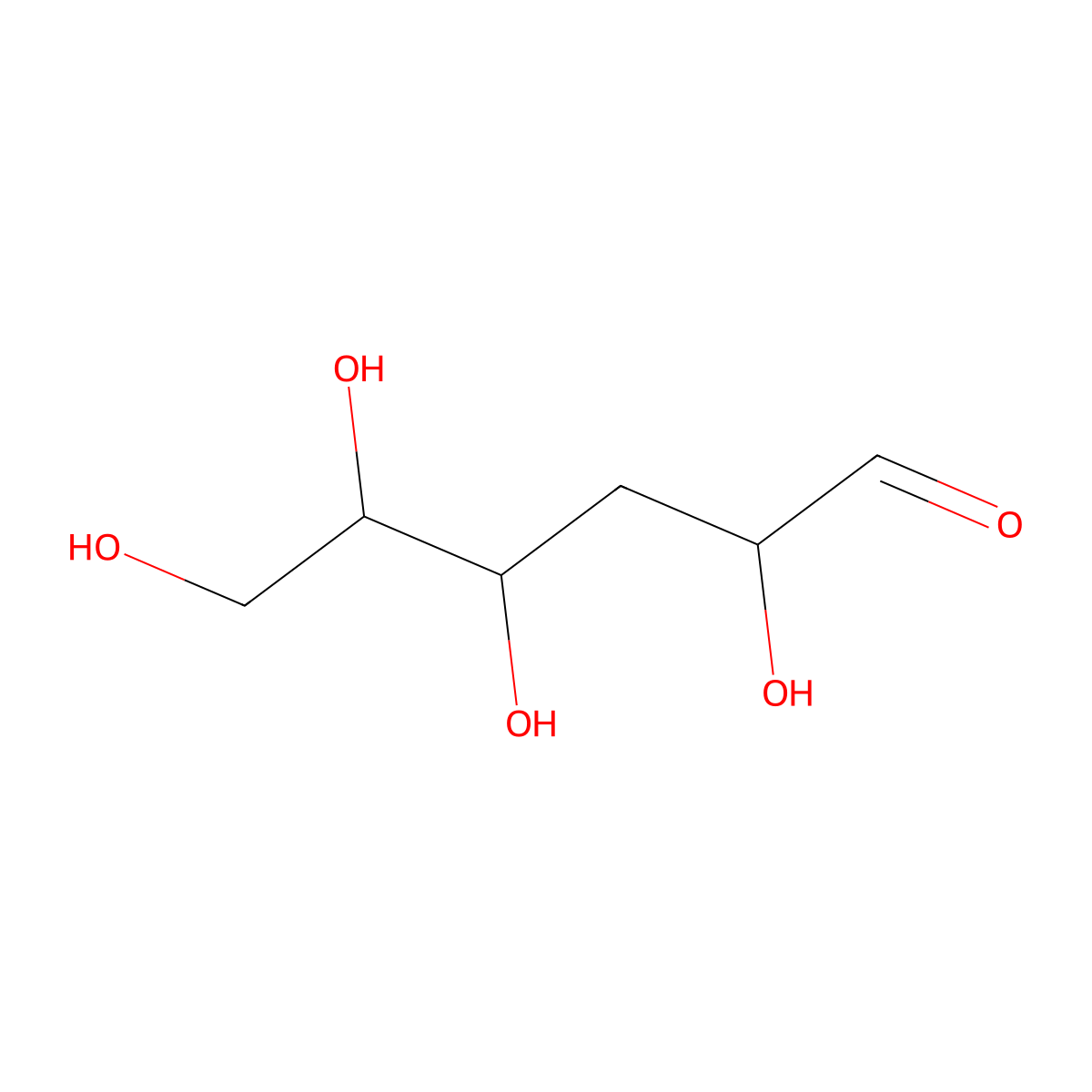 3-Deoxyglucose molecular structure, CAS 2490-91-7
