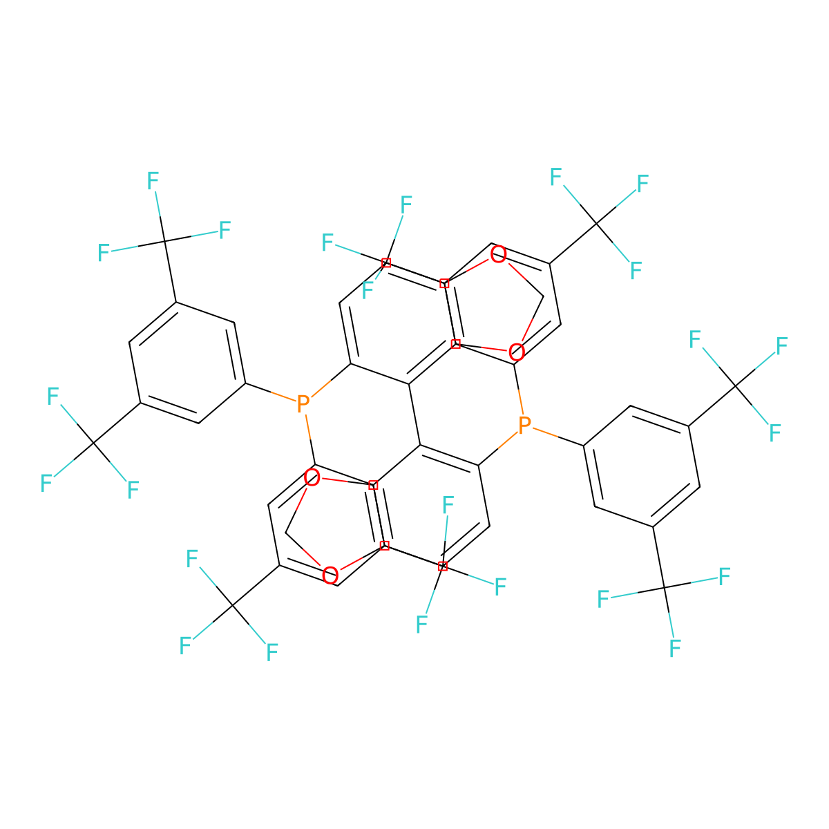 (4S)-5,5'-Bis(bis(3,5-bis(trifluoromethyl)phenyl)phosphaneyl)-4,4'-bibenzo[d][1,3]dioxole molecular structure, CAS 2490276-45-2
