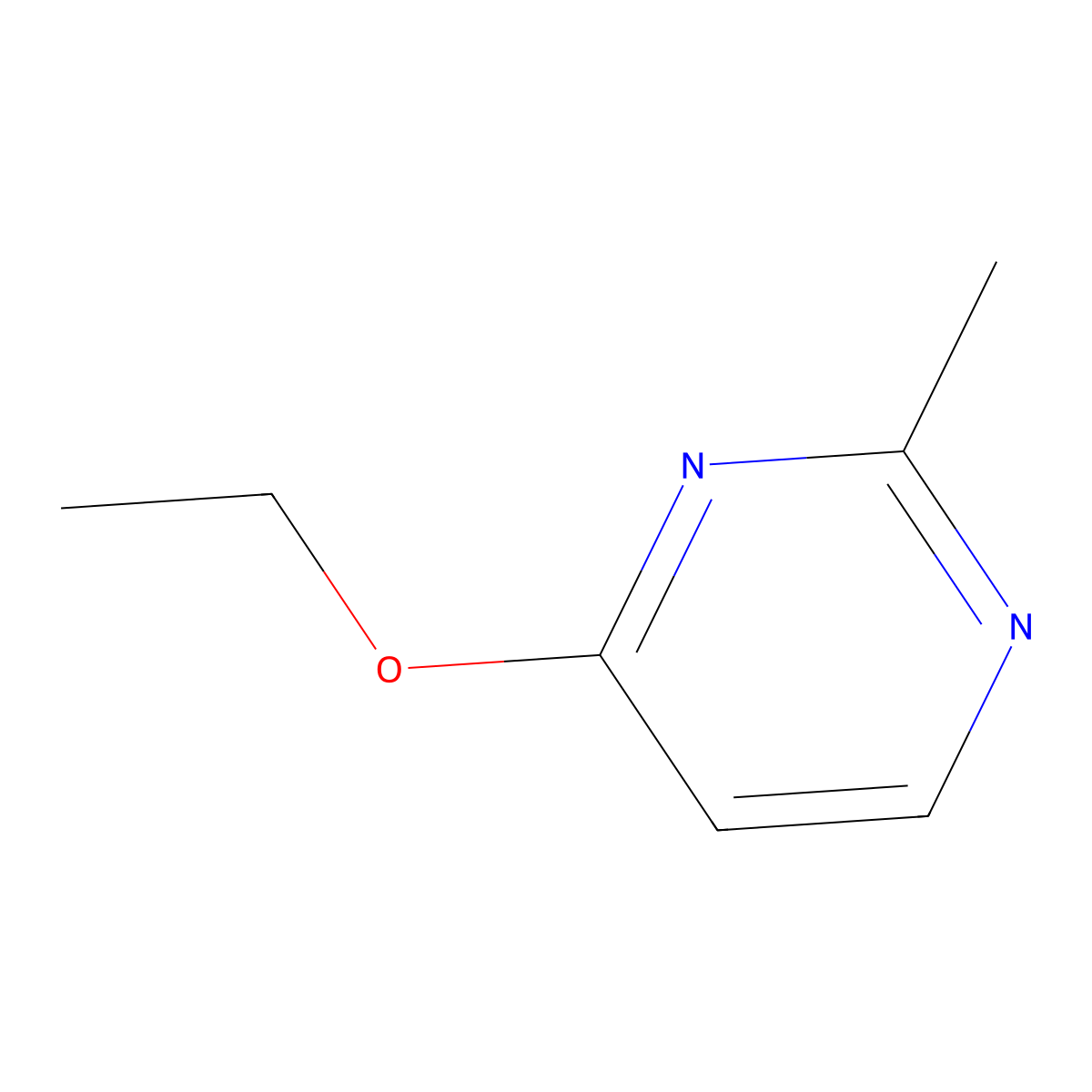 4-Ethoxy-2-methylpyrimidine molecular structure, CAS 24903-66-0