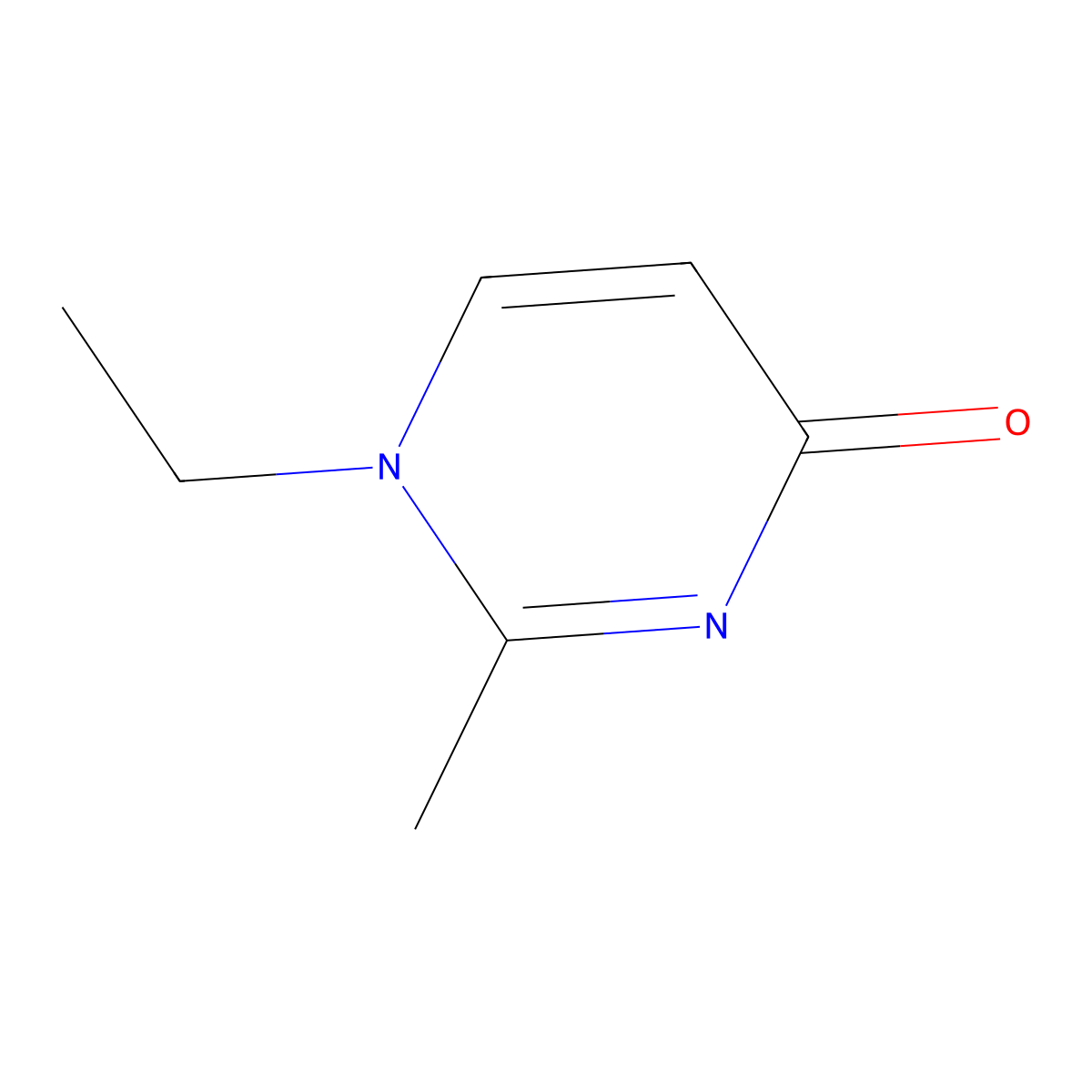 1-Ethyl-2-methyl-1,4-dihydropyrimidin-4-one molecular structure, CAS 24903-73-9