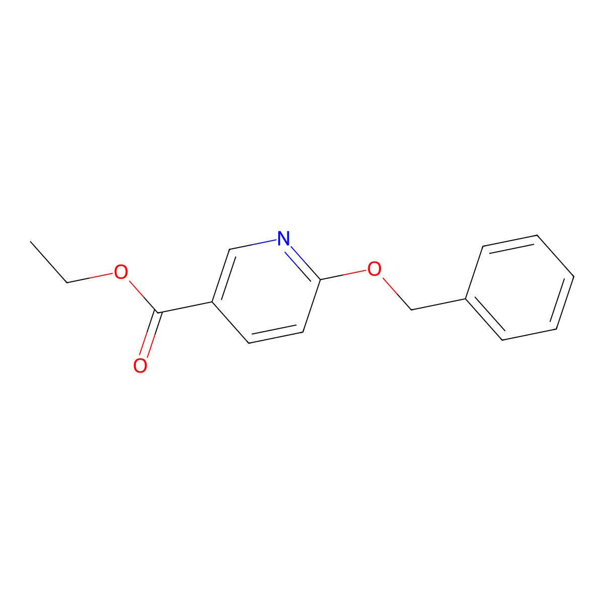 Ethyl 6-(benzyloxy)nicotinate molecular structure, CAS 24903-81-9