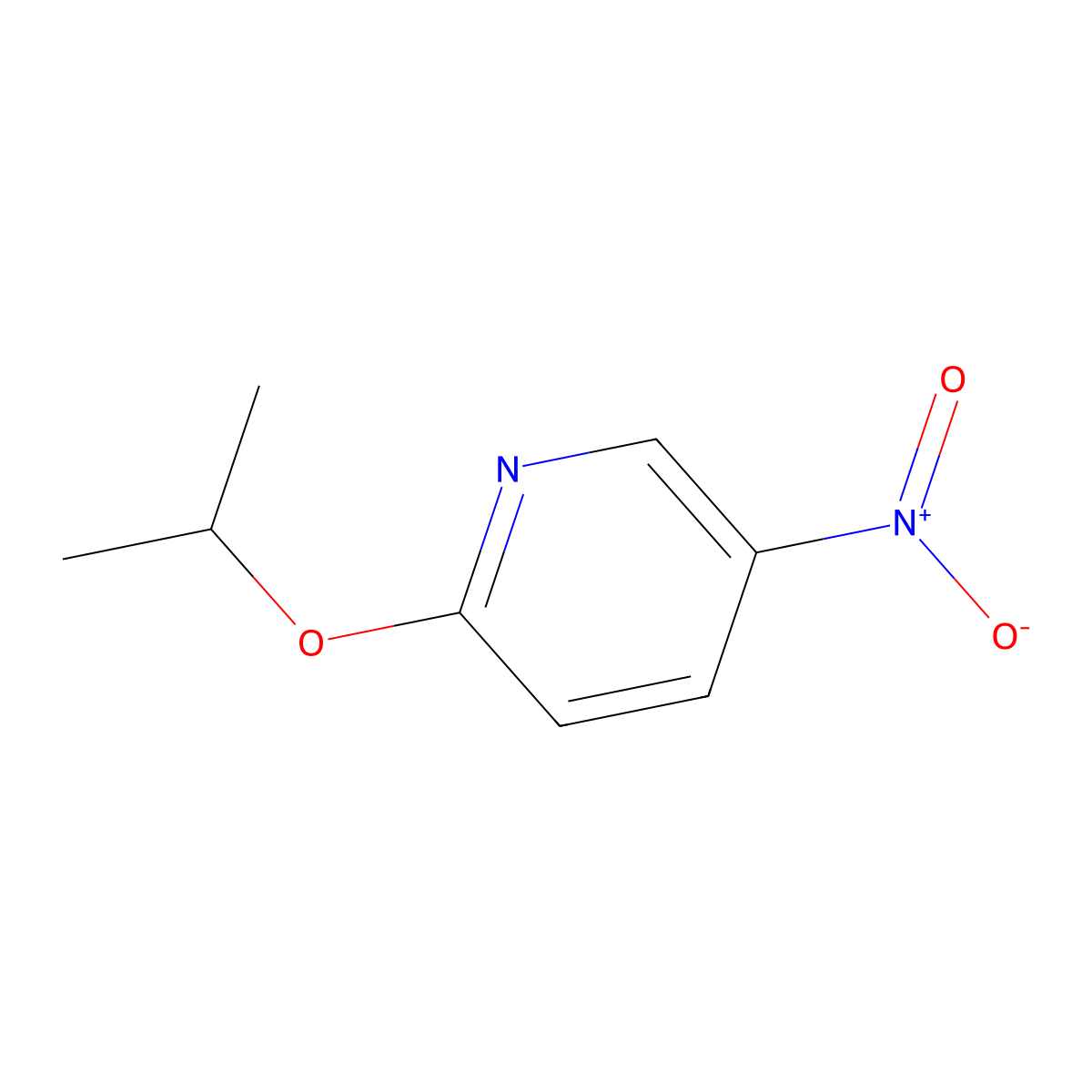 2-Isopropoxy-5-nitropyridine molecular structure, CAS 24903-85-3