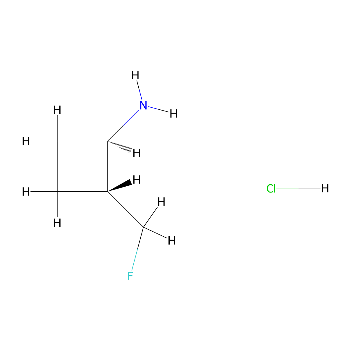 (1R,2R)-2-(fluoromethyl)cyclobutanamine;hydrochloride molecular structure, CAS 2490314-41-3