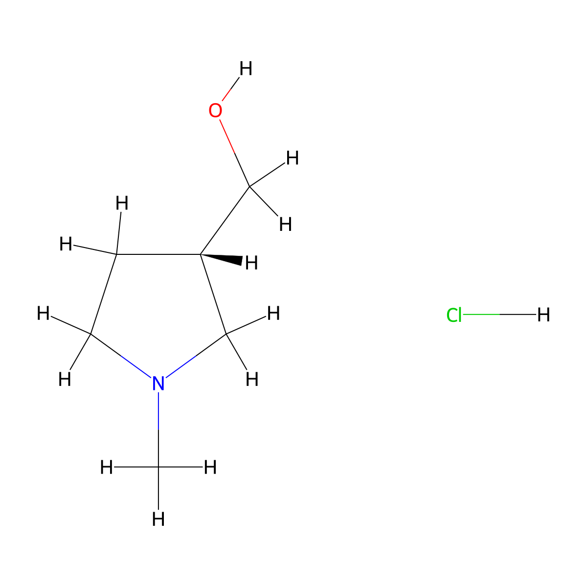 [(3S)-1-methylpyrrolidin-3-yl]methanol hydrochloride molecular structure, CAS 2490314-48-0