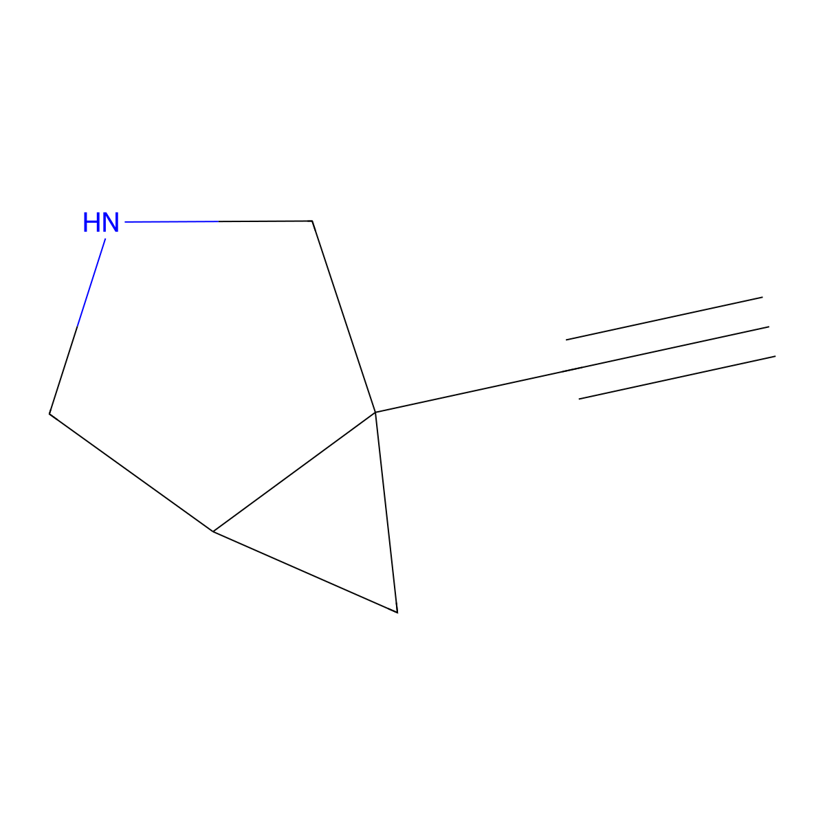 (1R)-1-ethynyl-3-azabicyclo[3.1.0]hexane molecular structure, CAS 2490355-53-6