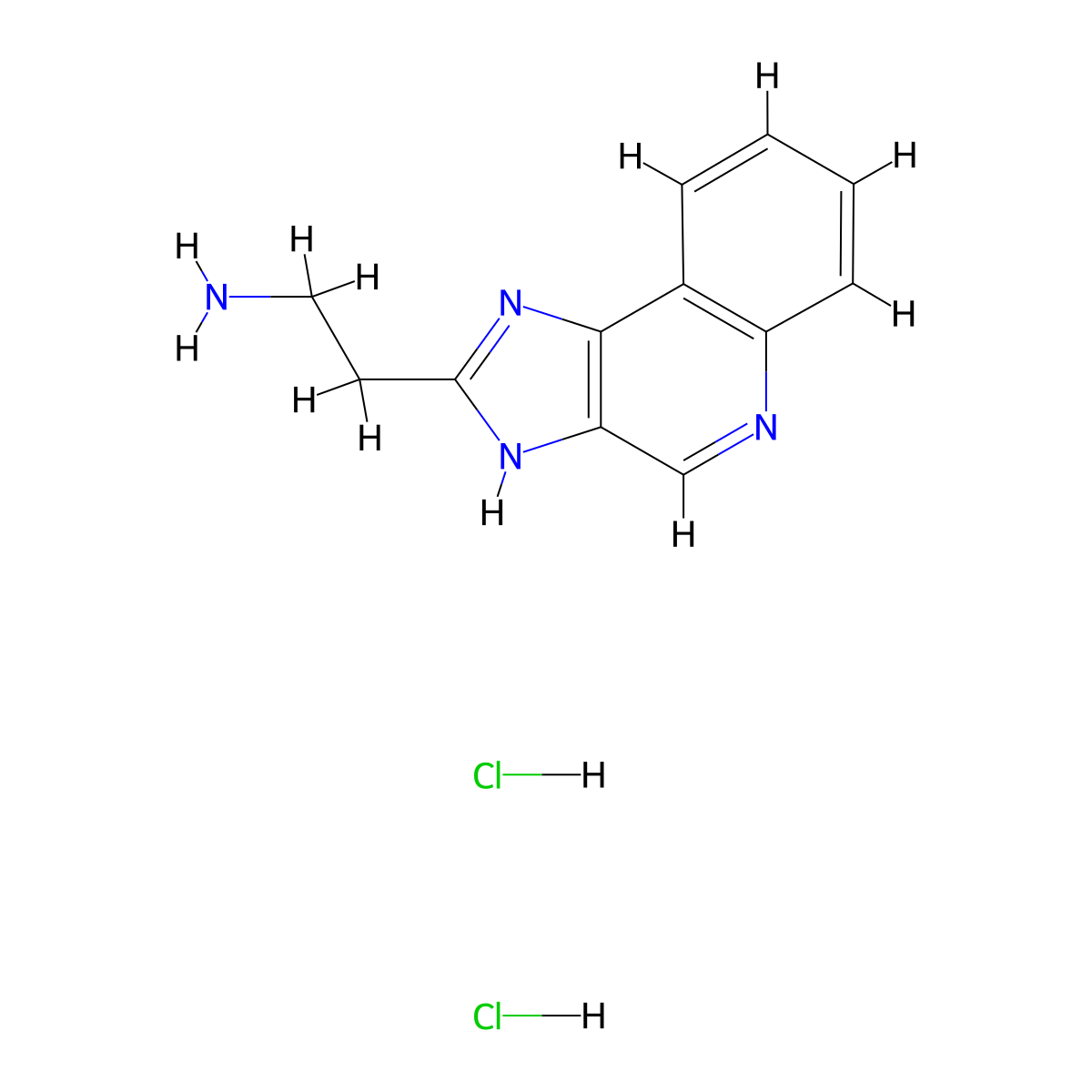 2-{3H-imidazo[4,5-c]quinolin-2-yl}ethan-1-amine dihydrochloride molecular structure, CAS 2490375-77-2