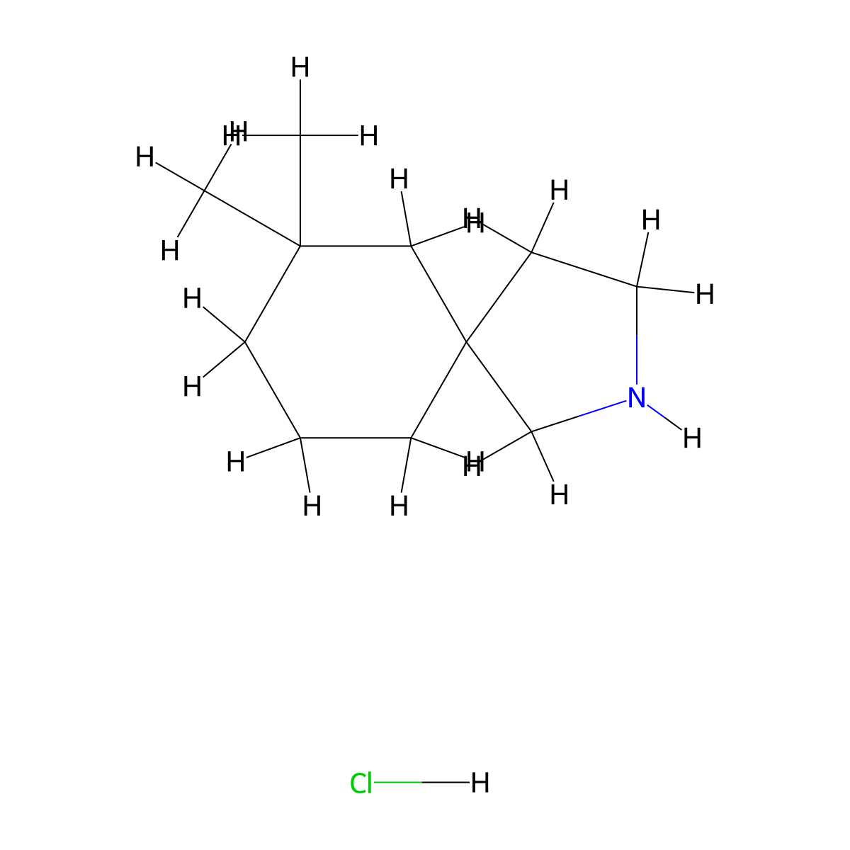 7,7-Dimethyl-2-azaspiro[4.5]decane hydrochloride molecular structure, CAS 2490398-73-5