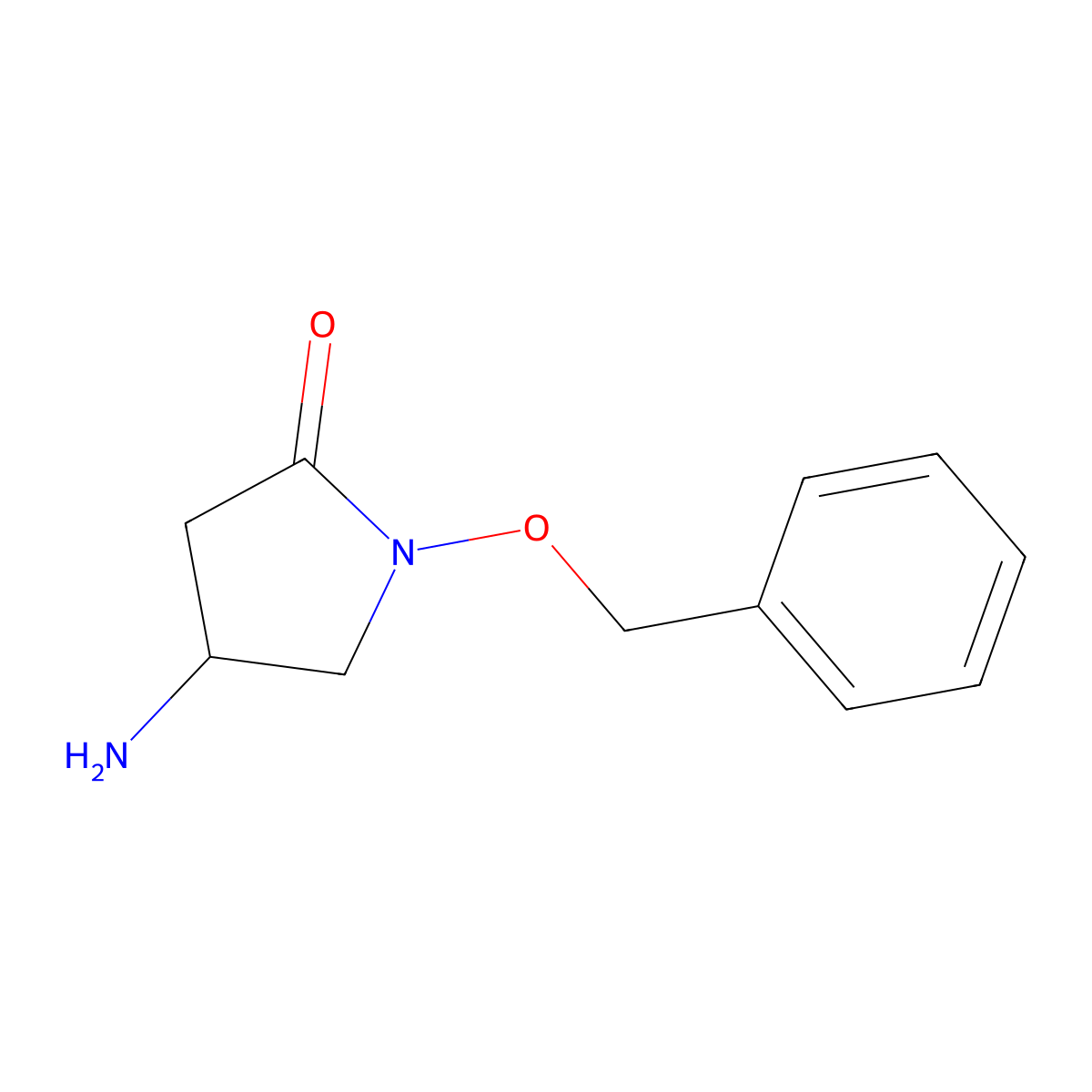 4-Amino-1-(benzyloxy)pyrrolidin-2-one molecular structure, CAS 2490400-56-9