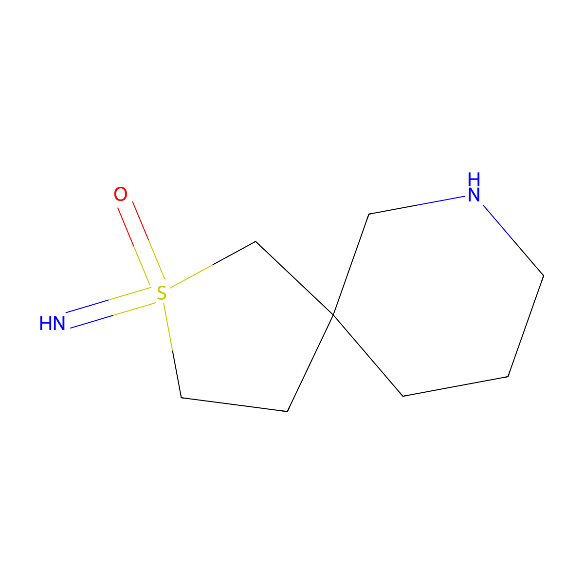 2-Imino-2lambda6-thia-7-azaspiro[4.5]decan-2-one molecular structure, CAS 2490400-64-9