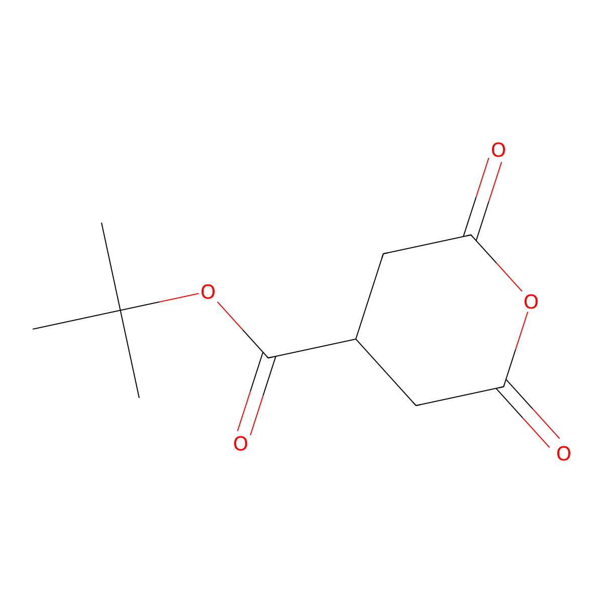 Tert-butyl 2,6-dioxooxane-4-carboxylate molecular structure, CAS 2490400-66-1
