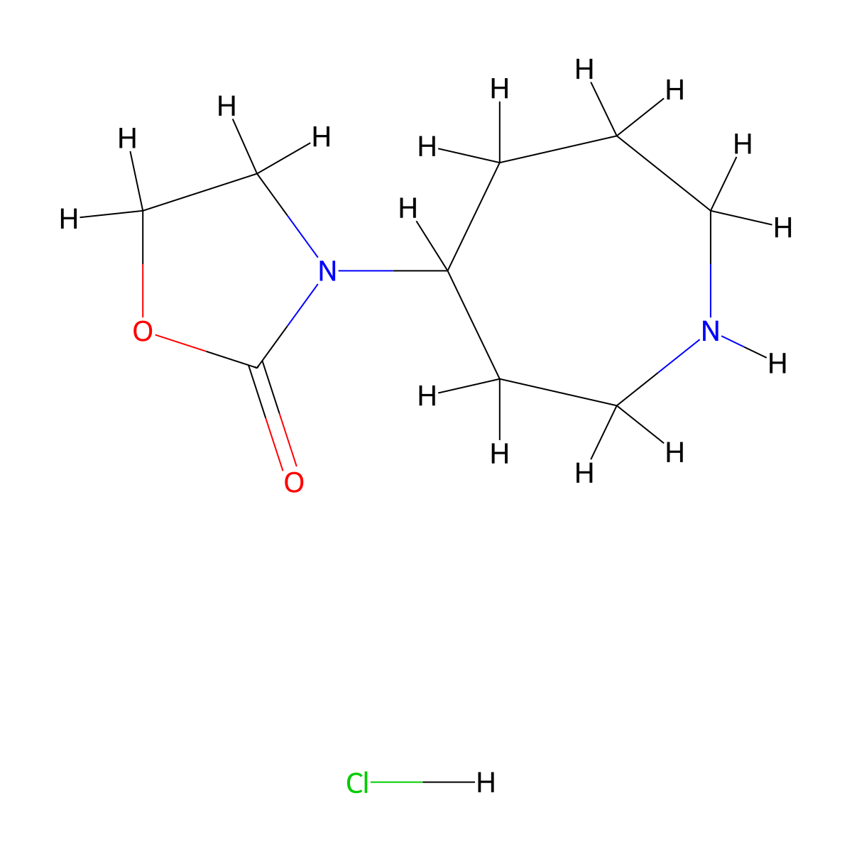 3-(Azepan-4-yl)-1,3-oxazolidin-2-onehydrochloride molecular structure, CAS 2490400-71-8