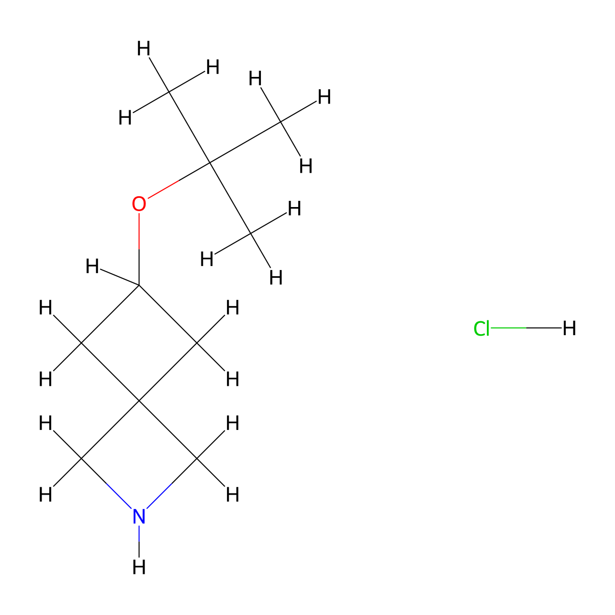 6-(Tert-butoxy)-2-azaspiro[3.3]heptane hydrochloride molecular structure, CAS 2490402-30-5