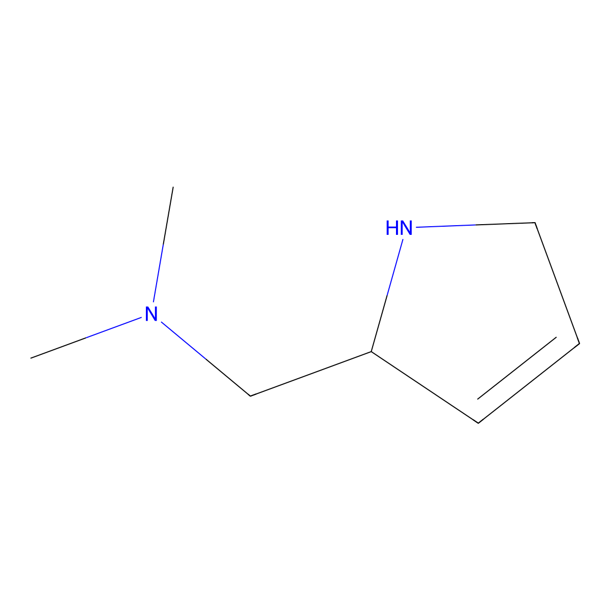 [(2,5-dihydro-1H-pyrrol-2-yl)methyl]dimethylamine molecular structure, CAS 2490402-34-9