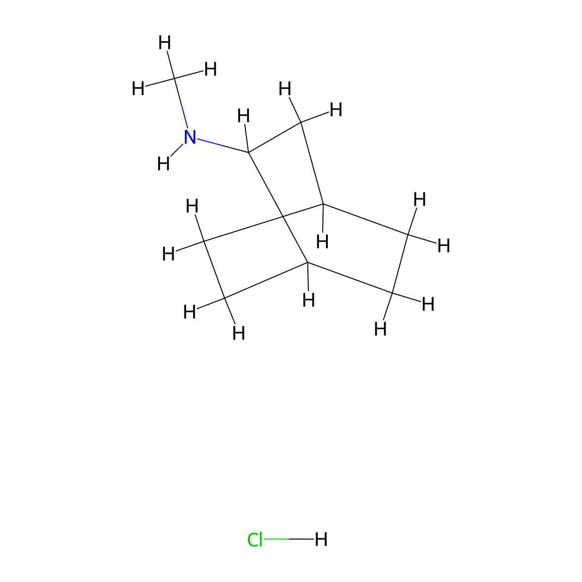 N-methylbicyclo[2.2.2]octan-2-amine hydrochloride molecular structure, CAS 2490402-46-3