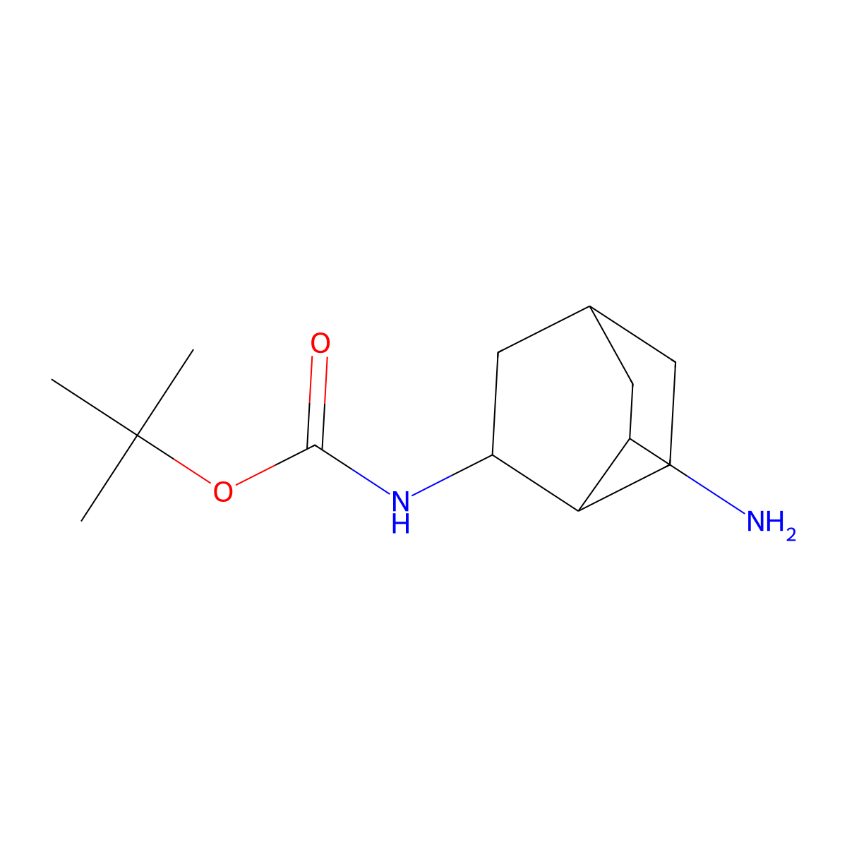 tert-butyl N-{6-aminobicyclo[2.2.2]octan-2-yl}carbamate molecular structure, CAS 2490402-71-4
