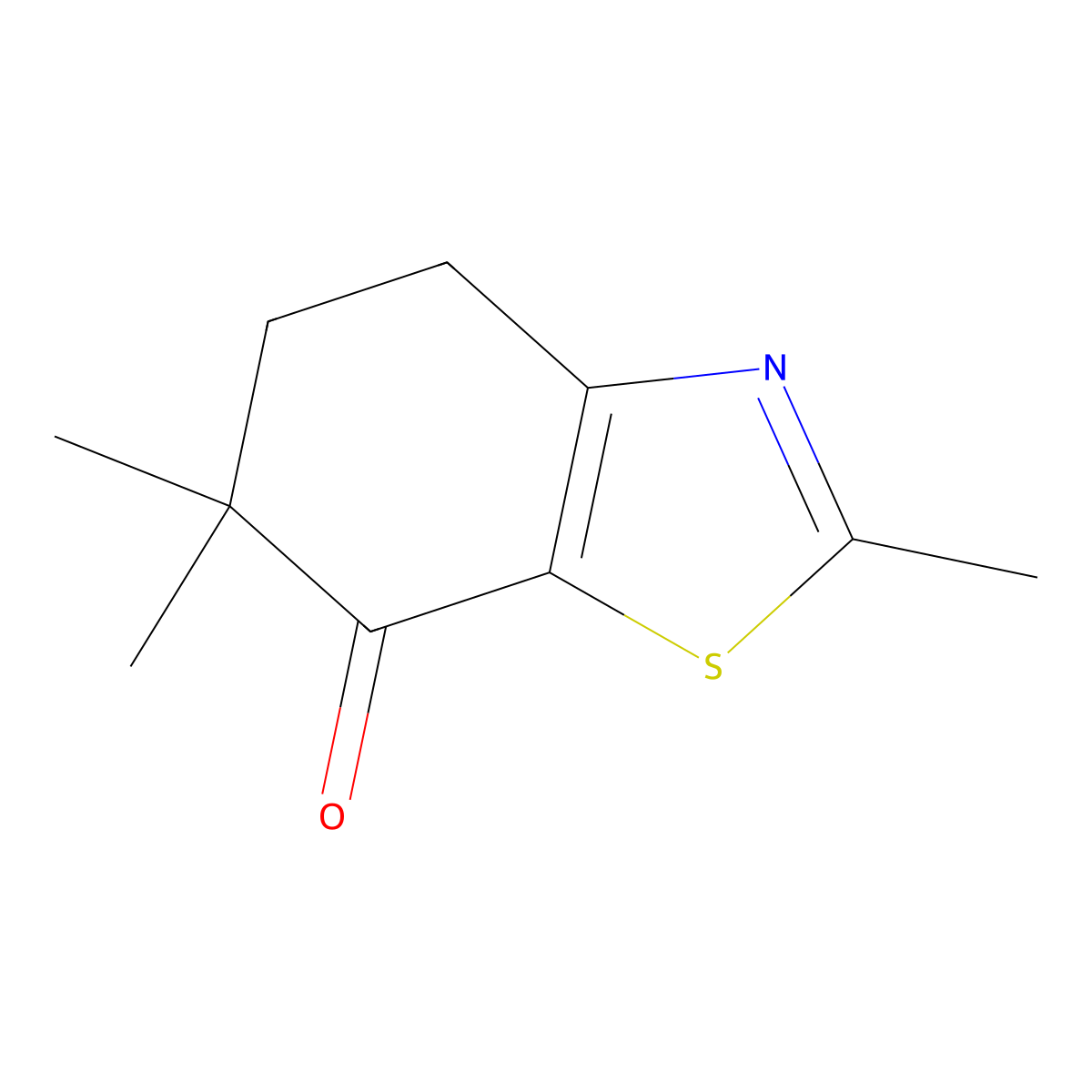 2,6,6-Trimethyl-4,5,6,7-tetrahydro-1,3-benzothiazol-7-one molecular structure, CAS 2490404-51-6