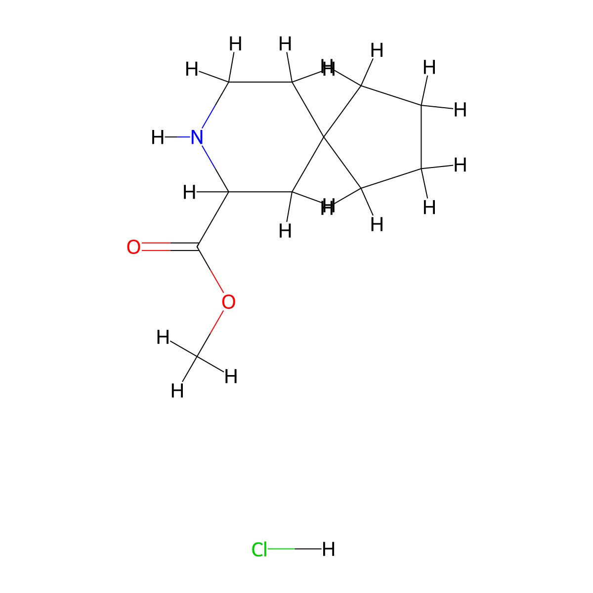 Methyl8-azaspiro[4.5]decane-7-carboxylatehydrochloride molecular structure, CAS 2490405-95-1